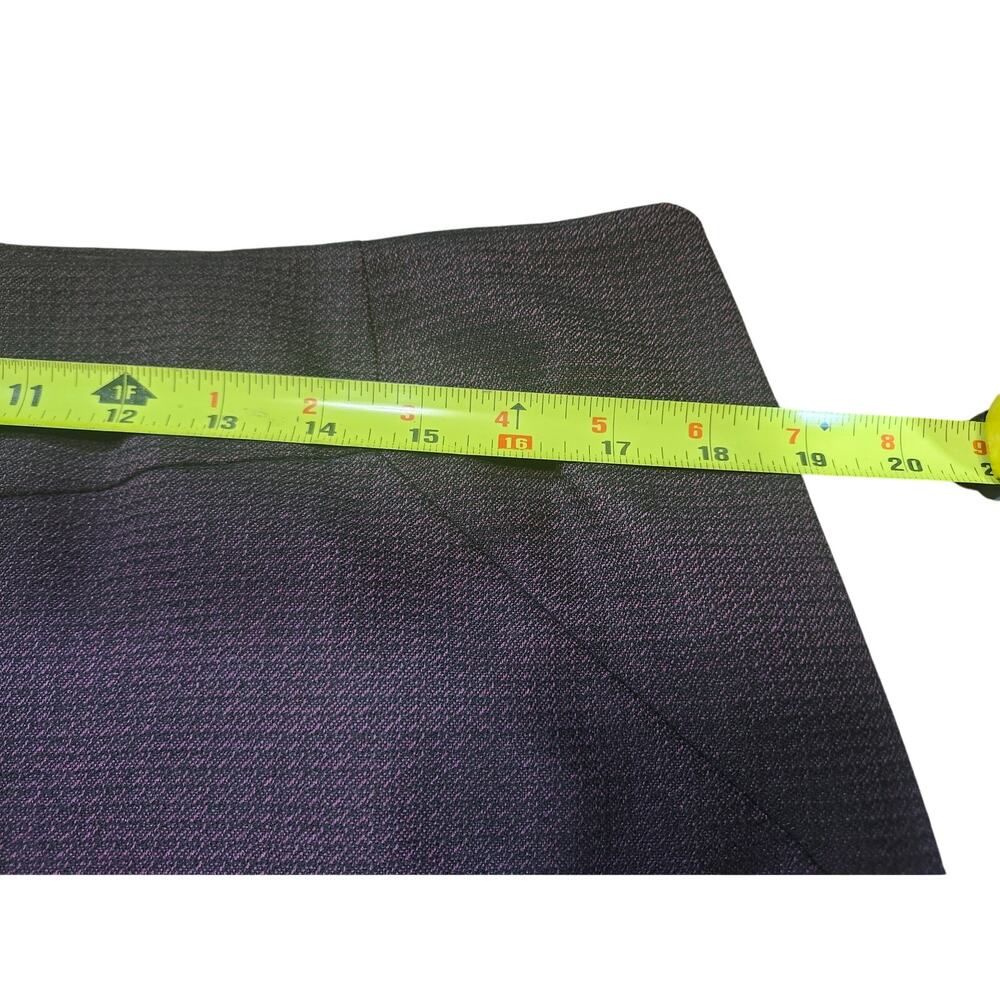 Worthington Straight Pencil Knee Length Skirt 16 Purple Lined Slit Career Wear - Picture 2 of 8